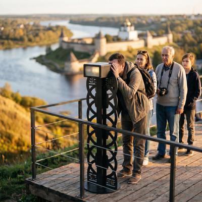 Уличный антивандальный стереоскоп производства ООО Искра